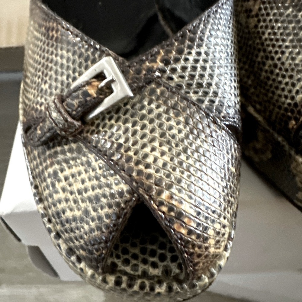 1990s Prada Ringtail Lizard Platform w Curved Heel - Picture 5 of 12